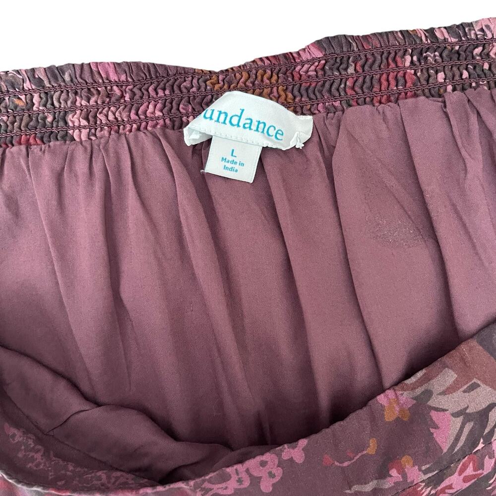 Vintage Sundance Floral Tiered Midi Skirt: 90s, Y2K - Picture 6 of 6